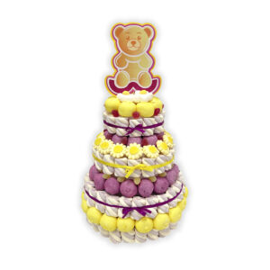 Torta 1 piano con caramelle e topper