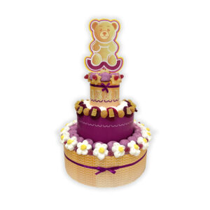 Torta 1 piano con caramelle e topper