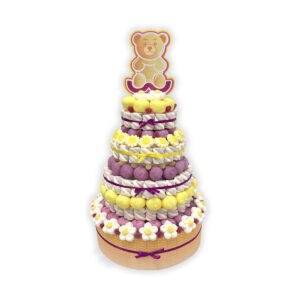 Torta 1 piano con caramelle e topper