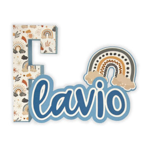 LETTERA 3D con NOME